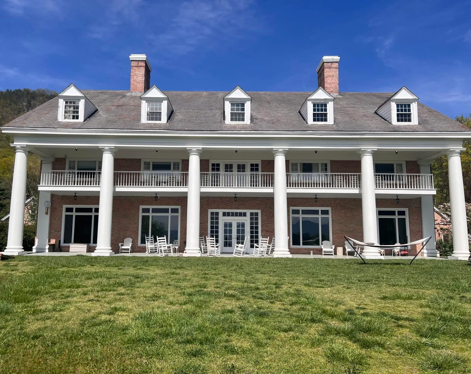 The main house at Summit Wellness Center seen from the lawn